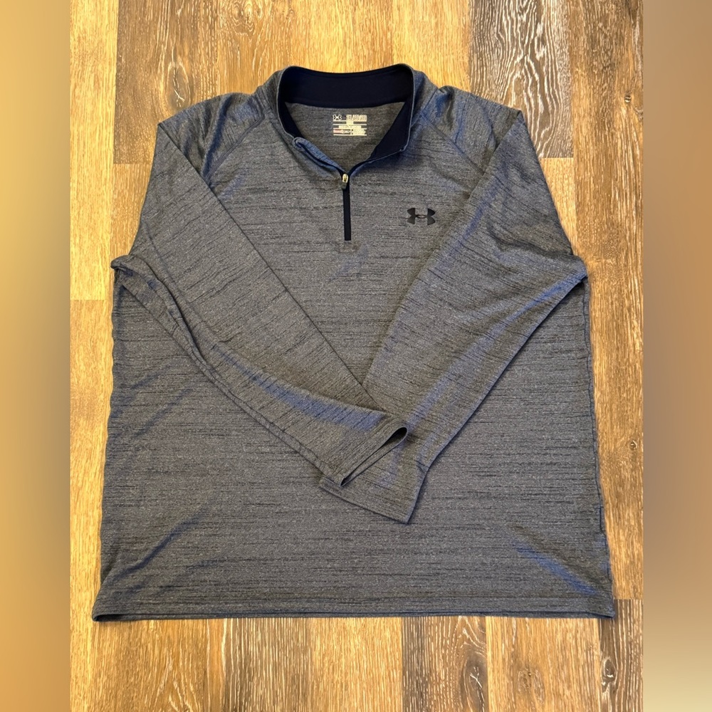 Under Armour HeatGear Shirt Loose Long Sleeve Quarter Zip Men’s Size 2XL XXL